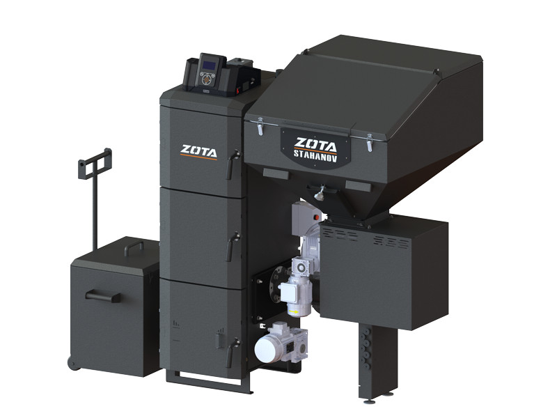Твердотопливный котел ZOTA Stahanov Black 26
