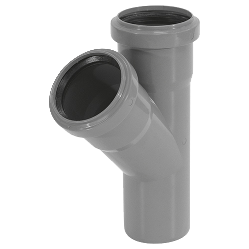 Тройник канализационный внутренний 40-40x45 TEBO 1/120