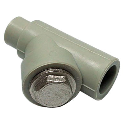 Фильтр сетчатый косой вн/нар 40 TEBO серый (4/16)