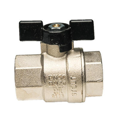 Кран шаровой STOUT полнопроходной, ВР/ВР, ручка бабочка 1 1/4