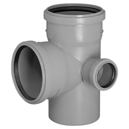 Крестовина канализационная внутренняя двухплоскостная 110-110-50x87,5 правая TEBO 1/25