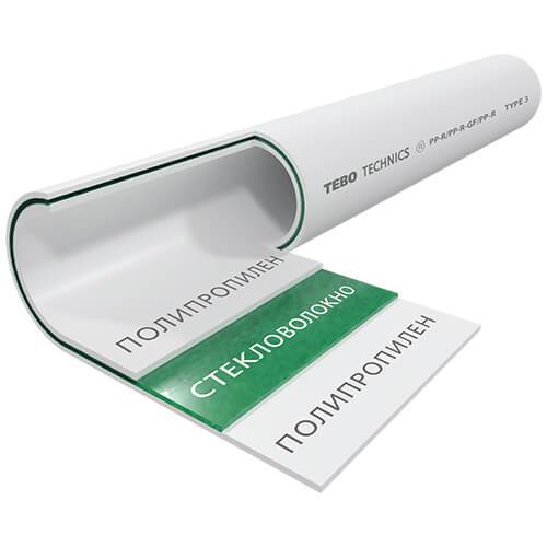 Труба арм. д.63 SDR 6 стекловолокно TEBO белый (4/12)