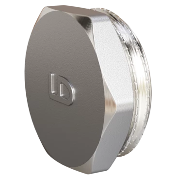 Пробка LD DN15 (1/2") НР латунь никель (240шт.)