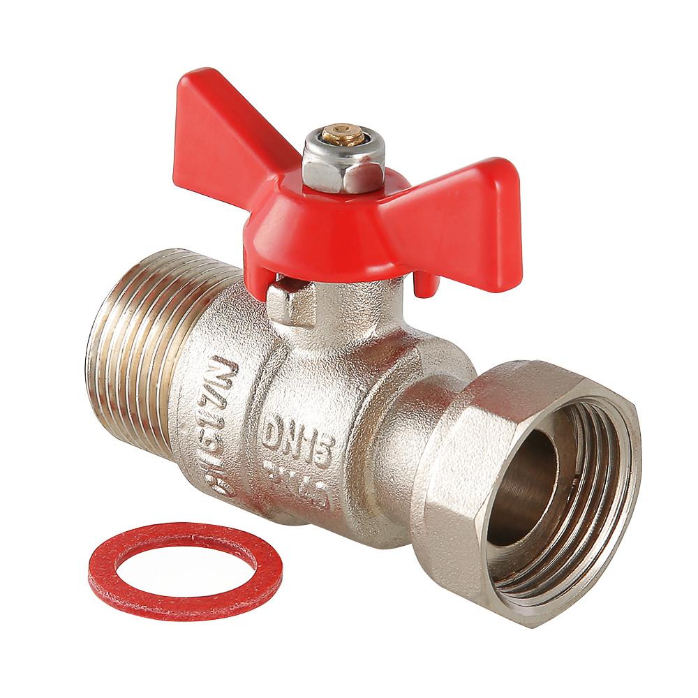 Кран VALTECшаровой с накидной гайкой 1" вн.-нар. 10/60