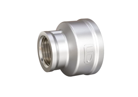 Муфта переходная LD DN20х15 (3/4"ВР х 1/2"ВР) латунь никель (60шт.)