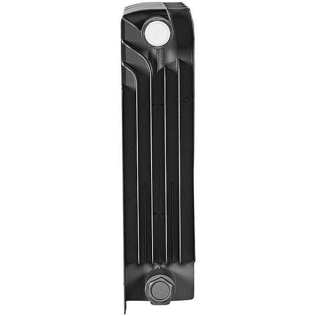Биметаллический радиатор STOUT TITAN VENTIL 350 10 секций нижнее правое подключение (графит)