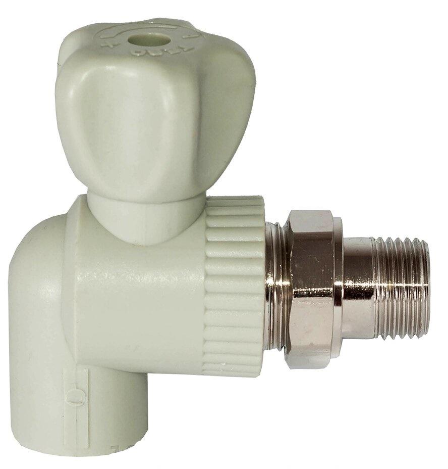 Вентиль для радиаторов 20*1/2 угловой TEBO серый (10/60)