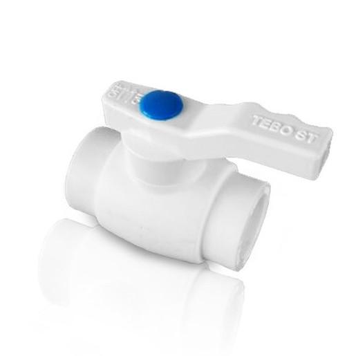 Кран шаровой 20 ST TEBO белый (10/60)