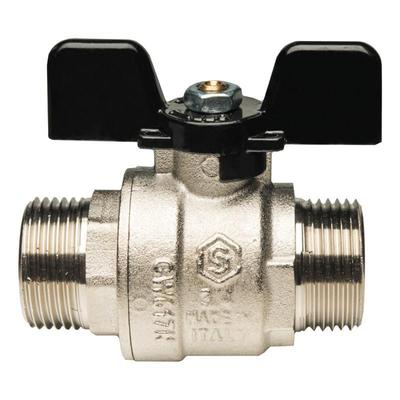 Кран шаровой STOUT полнопроходной, НР/НР, ручка бабочка 1/2