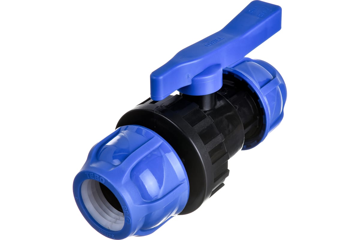 Кран шаровой ПНД 25x25 TEBO (6/90)