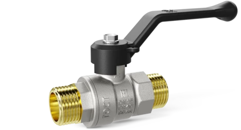 Кран шаровой водяной LD Pride 1/2" НН ручка синяя (14)