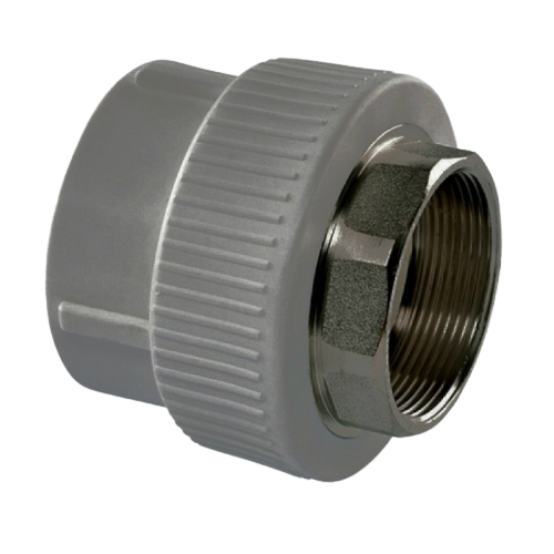 Муфта комб. ВР 110*4 под ключ TEBO серый (1/4)