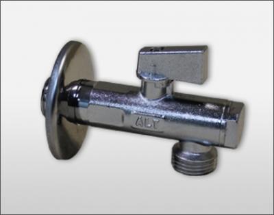 Кран шаровой угловой с фильтром для сан/тех приборов 1/2"х1/2" нар-нар, хром ALTSTREAM