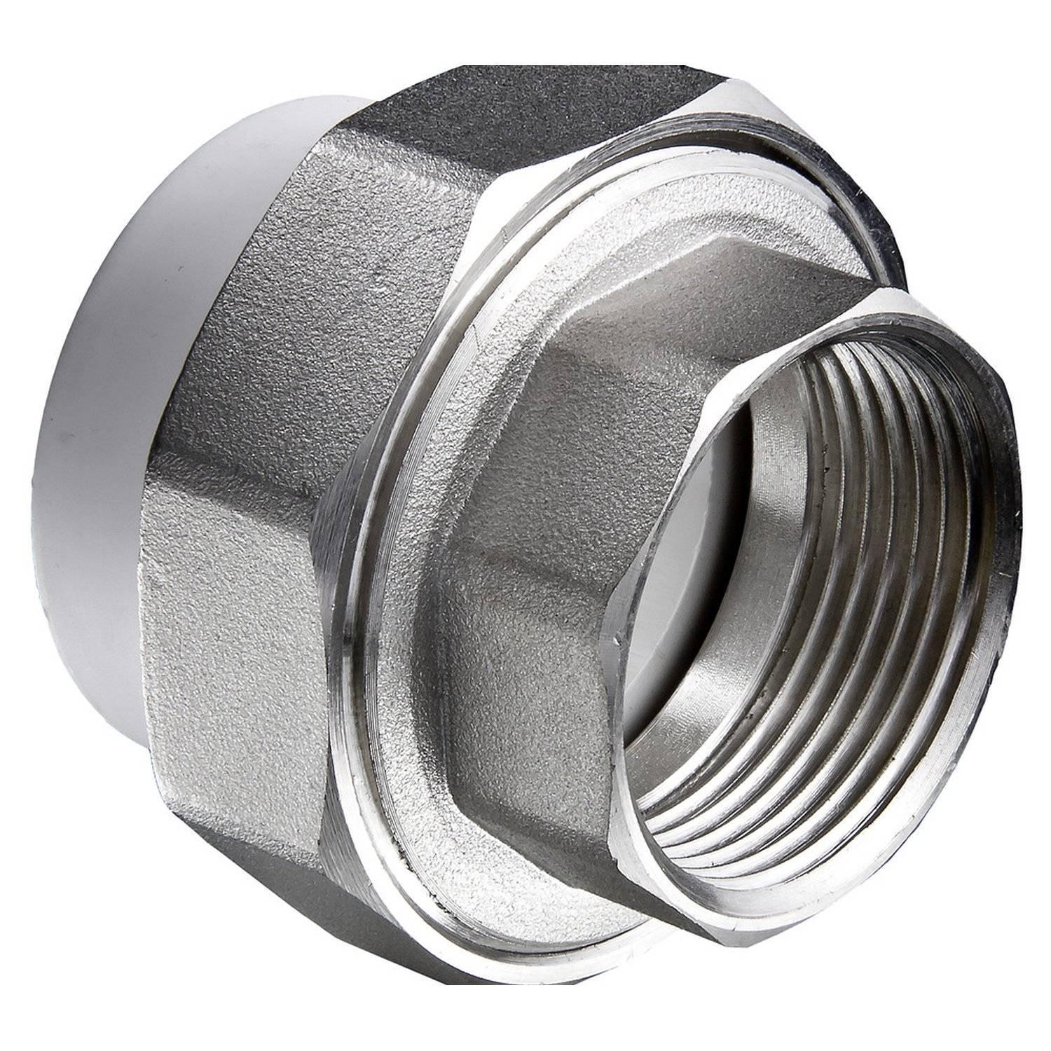 Муфта разъем. ВР 63*2 TEBO белый (1/15)