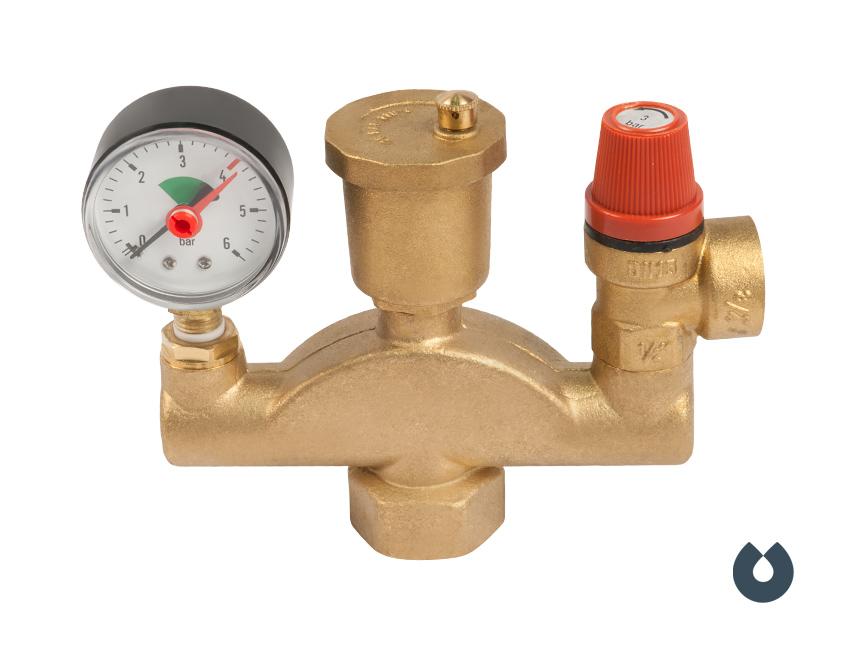 Группа безопасности котла Unipump 1" - 1/2"