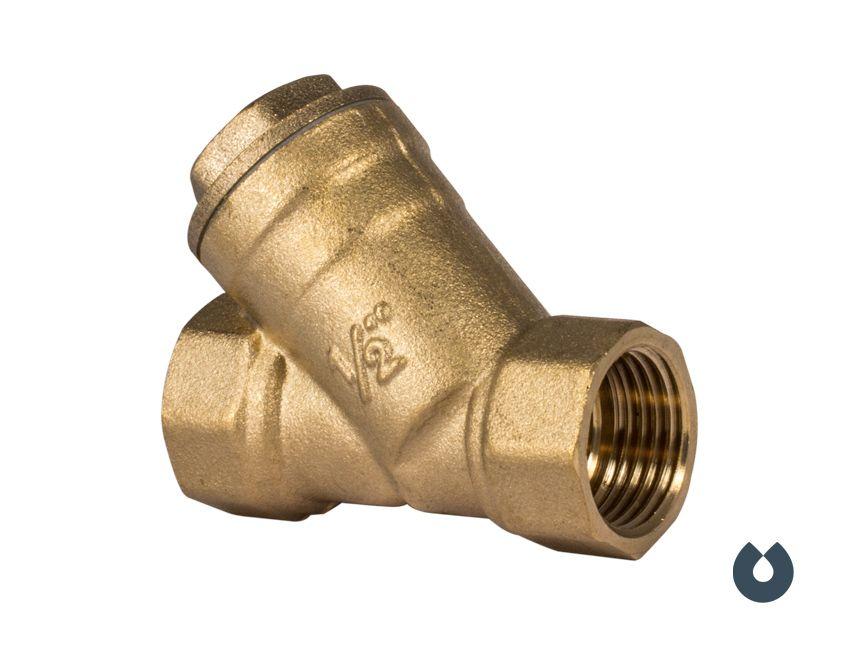 Фильтр-грязевик Y-образный латунный сетчатый Unipump 1/2"