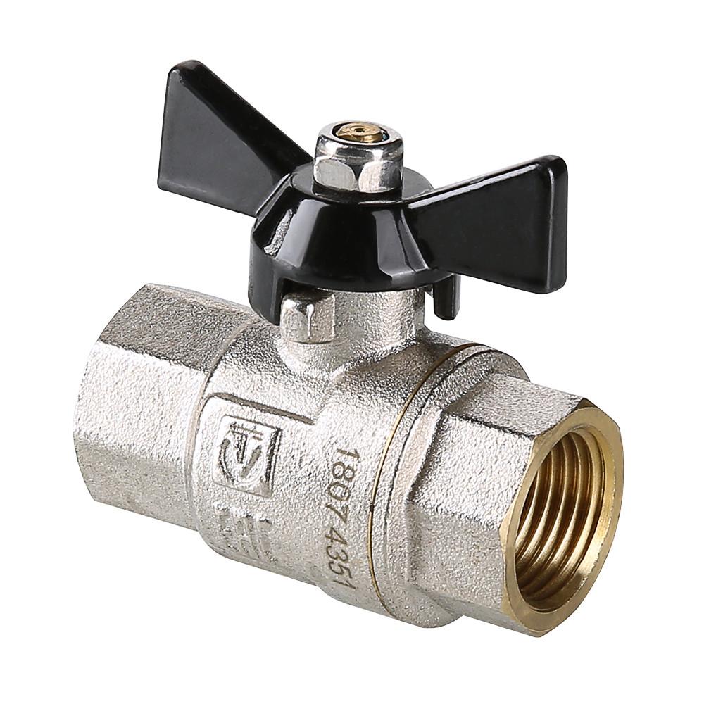 Кран VALTEC шар. PERFECT, рукоятка бабочка 3/4" вн.-вн. 9/36