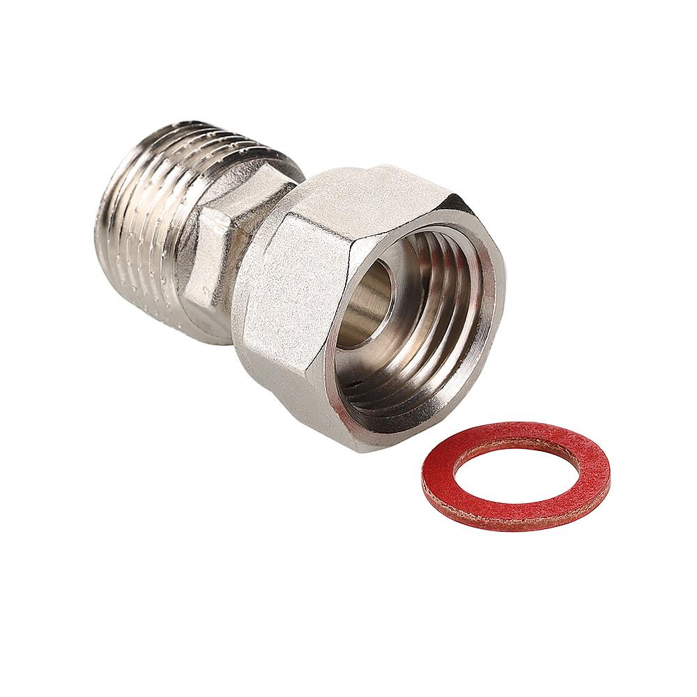 Полусгон VALTEC прямой с накидной гайкой, 1/2"x1/2" 10/200