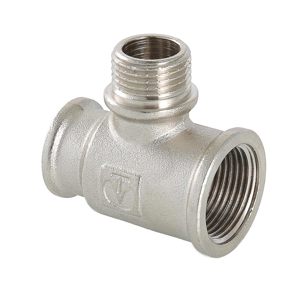 Тройник VALTEC с переходом на нар. р. 3/4"х1/2"х3/4" вн.-нар.-вн. 10/60