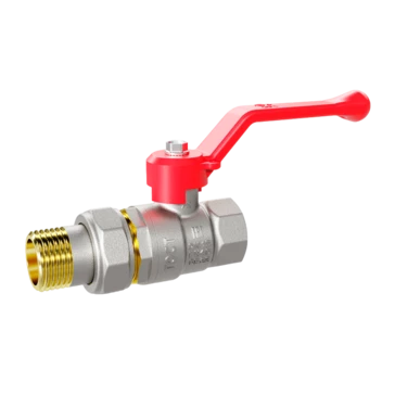 Кран шаровой водяной LD Pride 1 1/4" В-ГШ (американка) ручка красный (4)