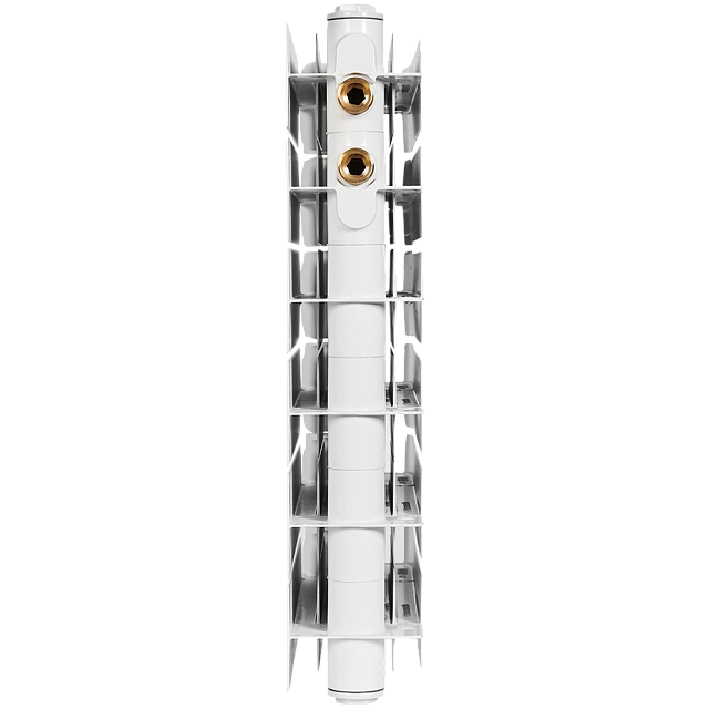 Биметаллический радиатор STOUT TITAN VENTIL 350 14 секций нижнее правое подключение
