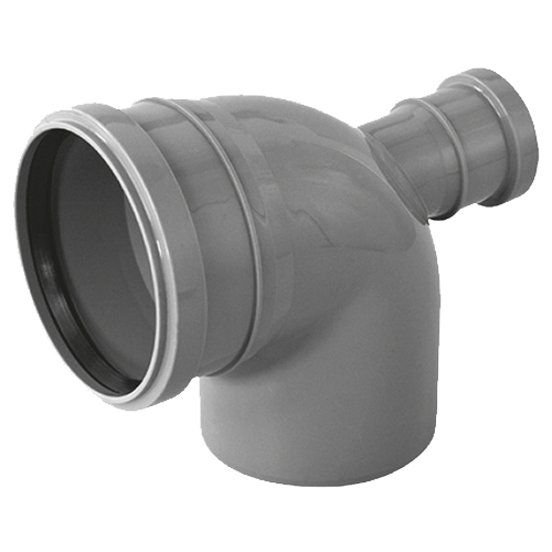 Отвод канализационный внутренний универсальный с выходом 110-50x87,5 левый TEBO 1/18
