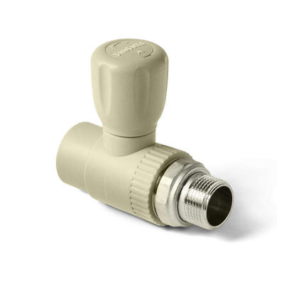 Кран шаровой для радиаторов 25*3/4 прямой TEBO серый (5/50)