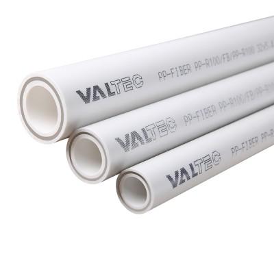 Труба VALTEC PP-FIBER арм. стекл., 90 MM (белый), PN 25 4/8 м