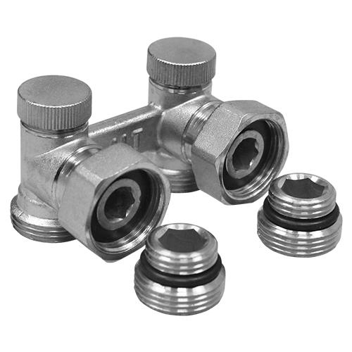 Узел нижнего подключения угловой для двухтрубной системы 1/2"х3/4" (шт.) ALTSTREAM