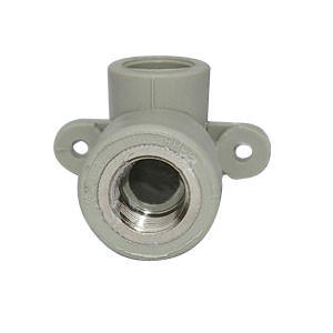 Угольник комб. ВР 20x1/2 с креплением TEBO серый (20/100)