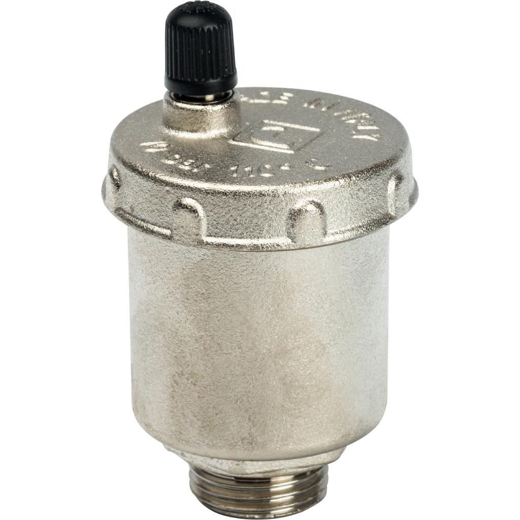 Воздухоотводчик STOUT автоматический вертикальный выпуск, нар.р. 3/4" никель.