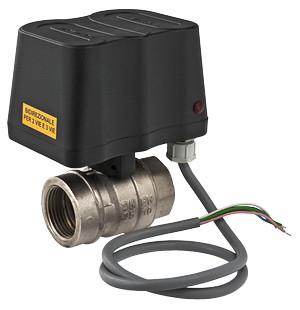 Кран VALTEC шар. двухход. 1", с сервоприводом 4/32