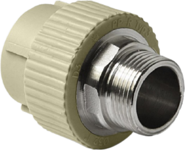 Муфта комб. НР 75*2 1/2 под ключ TEBO серый (1/8)