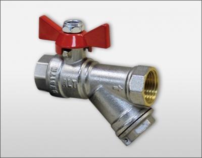 Кран шаровой- фильтр, бабочка 1/2" В-В (шт.) ALTSTREAM