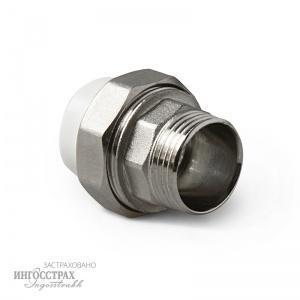 Муфта разъем. НР 75*2 1/2 TEBO белый (1/5)