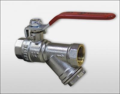 Кран шаровой- фильтр, ручка 1/2" В-В (шт.) ALTSTREAM