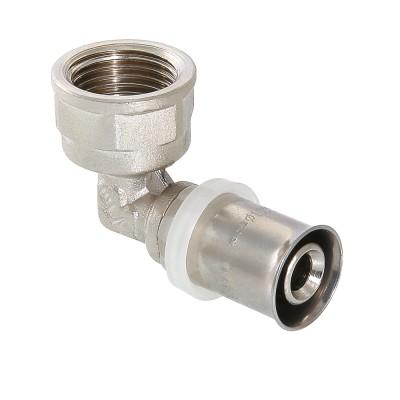 Угольник пресс с переходом на вн. р. 16х3/4" VALTEC 10/90