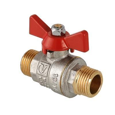 Кран шар. BASE, рукоятка бабочка 3/4" нар.-нар. VALTEC 12/144