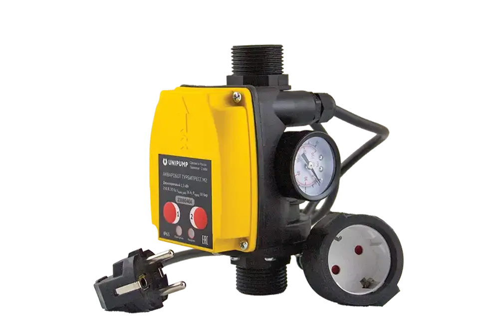 Блок управления насосом Unipump ТУРБИПРЕСС М2 с вилкой и розеткой