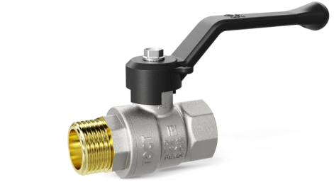 Кран шаровой водяной LD Pride 1/2" ВН ручка синяя (17)