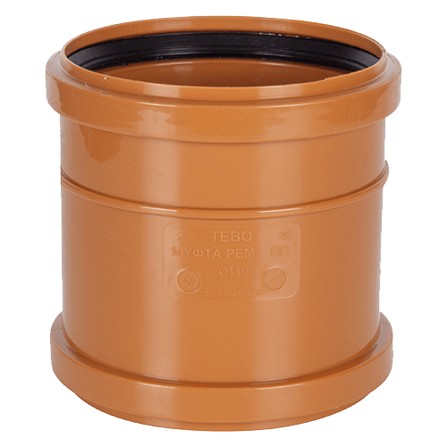 Муфта надвижная канализационная наружная 160 TEBO 1/1