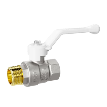 Кран шаровой водяной LD Pride 1 1/4" ВН ручка белая (4)