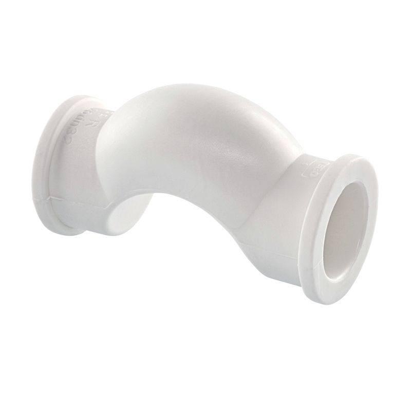 Обводное колено раструбное 20 TEBO белый (30/330)