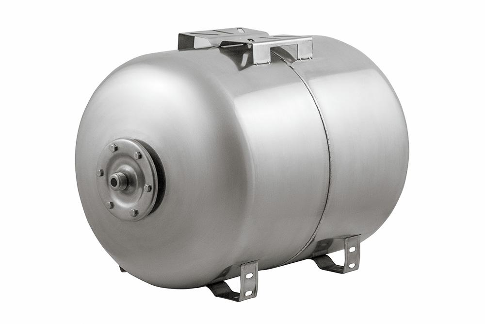 Гидроаккумулятор Unipump 100 л горизонтальный, нерж. сталь, мембрана EPDM