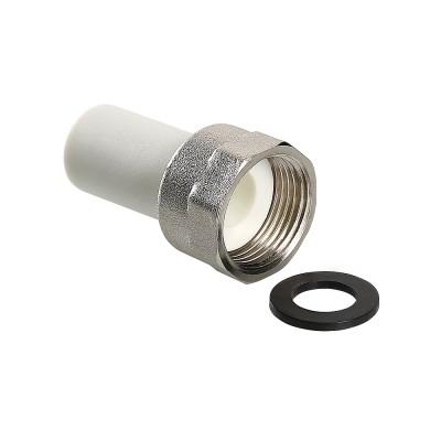 Штуцер Valtec PPR с накидной гайкой вн. р.25х1" 10/100