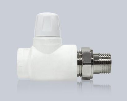 Клапан запорный прямой для радиатора 25x3/4 TEBO белый (10/60)