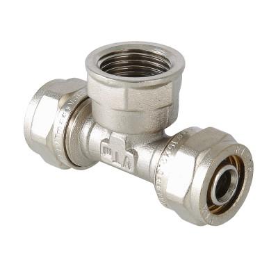 Тройник VALTEC обжимной с переходом на вн. р. 26х1" 5/25