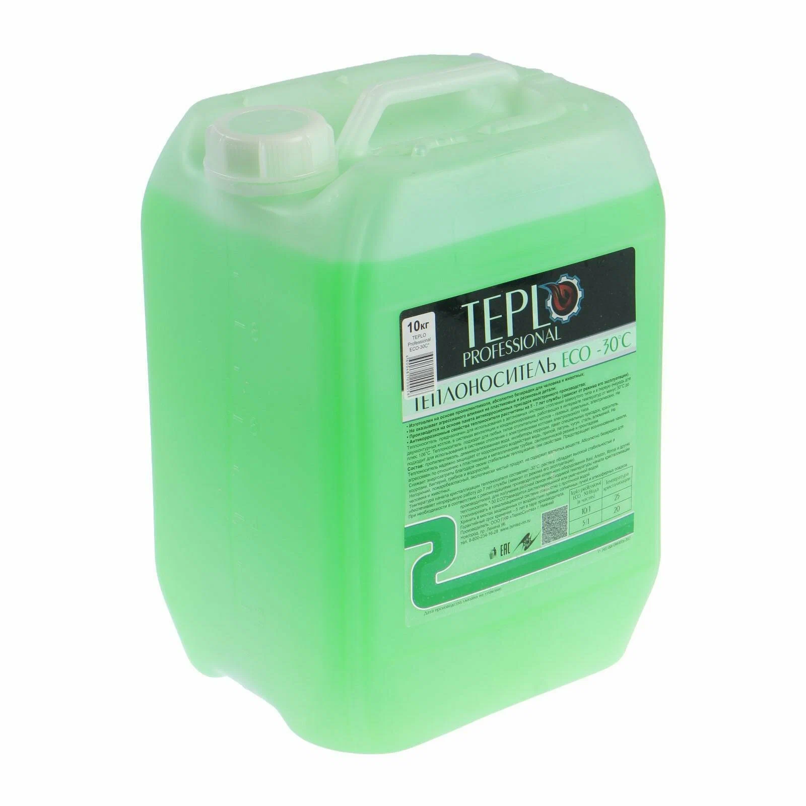 Теплоноситель Teplo Professional -30, 10кг глицерин