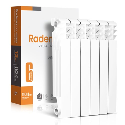 Алюминиевый радиатор Radena 1000 350/100 4 секций