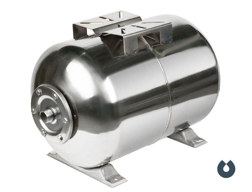 Гидроаккумулятор Unipump 50 л горизонтальный, нерж. сталь, мембрана EPDM